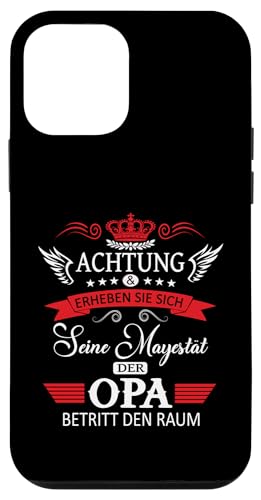 Achtung seine Majestät der Opa Vatertagsgeschenk Spruch Hülle für iPhone 12 mini von Lustige Opa Großvater Papa Enkel Sprüche Geschenke