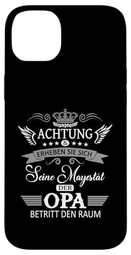 Achtung seine Majestät der Opa Vatertagsgeschenk Spruch Hülle für iPhone 14 Plus Achtung seine Majestät der Opa Vatertagsgeschenk Spruch Hülle für iPhone 14 Plus von Lustige Opa Großvater Papa Enkel Sprüche Geschenke