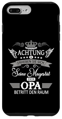 Achtung seine Majestät der Opa Vatertagsgeschenk Spruch Hülle für iPhone 7 Plus/8 Plus Achtung seine Majestät der Opa Vatertagsgeschenk Spruch Hülle für iPhone 7 Plus/8 Plus von Lustige Opa Großvater Papa Enkel Sprüche Geschenke