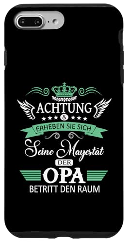 Achtung seine Majestät der Opa Vatertagsgeschenk Spruch Hülle für iPhone 7 Plus/8 Plus Achtung seine Majestät der Opa Vatertagsgeschenk Spruch Hülle für iPhone 7 Plus/8 Plus von Lustige Opa Großvater Papa Enkel Sprüche Geschenke