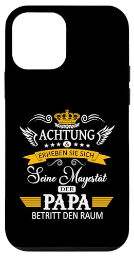 Achtung seine Majestät der Papa Vatertagsgeschenk Vatertags Hülle für iPhone 12 mini von Lustige Opa Großvater Papa Enkel Sprüche Geschenke