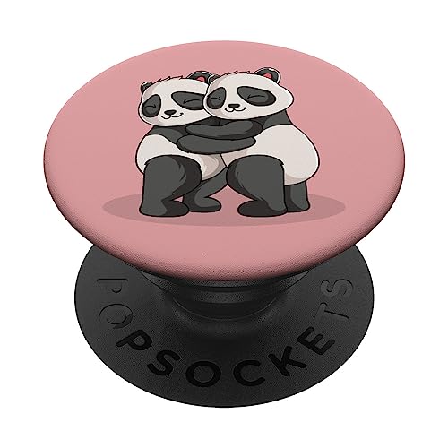 Panda Liebhaber Pandabär Kinder Mädchen PopSockets mit austauschbarem PopGrip von Lustige Panda Liebhaber Geschenke