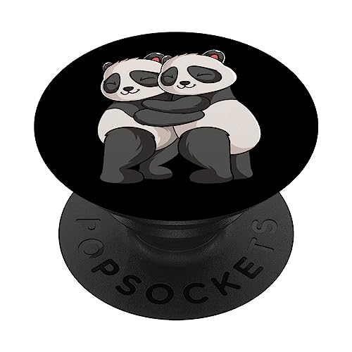 Panda Liebhaber Pandabär Mädchen Kinder PopSockets mit austauschbarem PopGrip von Lustige Panda Liebhaber Geschenke