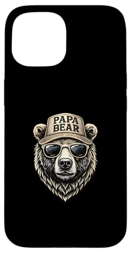 Papa Bär Shirt Vatertag - Vatertagsgeschenk Opa Papa Bear Hülle für iPhone 15 Papa Bär Shirt Vatertag - Vatertagsgeschenk Opa Papa Bear Hülle für iPhone 15 von Lustige Papa Bär Tshirts Vatertagsgeschenk Opa