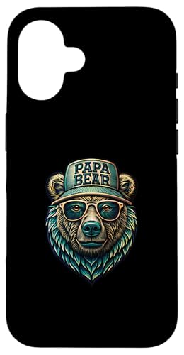 Papa Bär Shirt Vatertag - Vatertagsgeschenk Opa Papa Bear Hülle für iPhone 16 Papa Bär Shirt Vatertag - Vatertagsgeschenk Opa Papa Bear Hülle für iPhone 16 von Lustige Papa Bär Tshirts Vatertagsgeschenk Opa