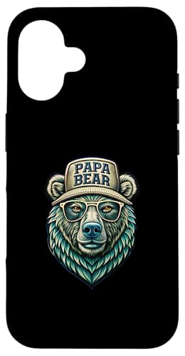 Papa Bär Shirt Vatertag - Vatertagsgeschenk Opa Papa Bear Hülle für iPhone 16 Papa Bär Shirt Vatertag - Vatertagsgeschenk Opa Papa Bear Hülle für iPhone 16 von Lustige Papa Bär Tshirts Vatertagsgeschenk Opa