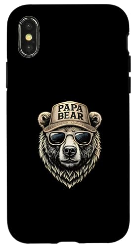 Papa Bär Shirt Vatertag - Vatertagsgeschenk Opa Papa Bear Hülle für iPhone X/XS Papa Bär Shirt Vatertag - Vatertagsgeschenk Opa Papa Bear Hülle für iPhone X/XS von Lustige Papa Bär Tshirts Vatertagsgeschenk Opa