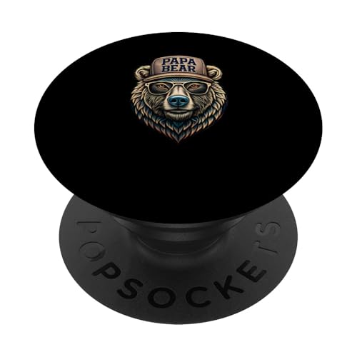 Papa Bär Shirt Vatertag - Vatertagsgeschenk Opa Papa Bear PopSockets Klebender PopGrip Papa Bär Shirt Vatertag - Vatertagsgeschenk Opa Papa Bear PopSockets Klebender PopGrip von Lustige Papa Bär Tshirts Vatertagsgeschenk Opa