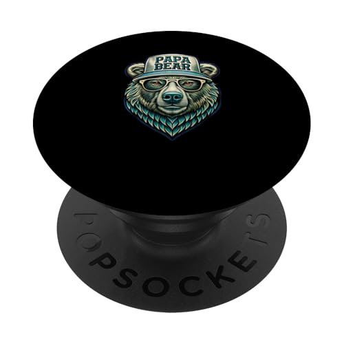 Papa Bär Shirt Vatertag - Vatertagsgeschenk Opa Papa Bear PopSockets Klebender PopGrip Papa Bär Shirt Vatertag - Vatertagsgeschenk Opa Papa Bear PopSockets Klebender PopGrip von Lustige Papa Bär Tshirts Vatertagsgeschenk Opa