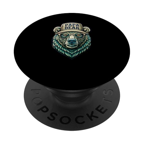Papa Bär Shirt Vatertag - Vatertagsgeschenk Opa Papa Bear PopSockets Klebender PopGrip Papa Bär Shirt Vatertag - Vatertagsgeschenk Opa Papa Bear PopSockets Klebender PopGrip von Lustige Papa Bär Tshirts Vatertagsgeschenk Opa