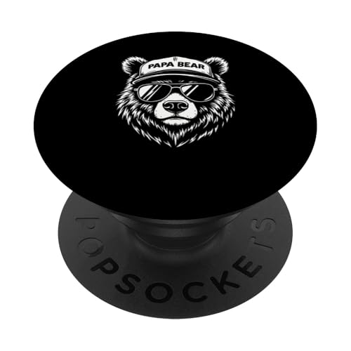 Papa Bär Shirt Vatertag - Vatertagsgeschenk Opa Papa Bear PopSockets Klebender PopGrip Papa Bär Shirt Vatertag - Vatertagsgeschenk Opa Papa Bear PopSockets Klebender PopGrip von Lustige Papa Bär Tshirts Vatertagsgeschenk Opa