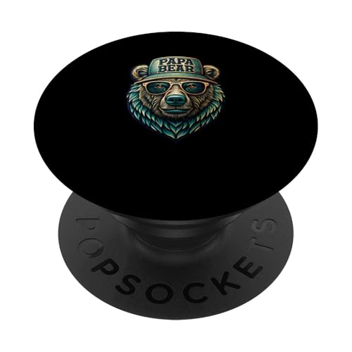 Papa Bär Shirt Vatertag - Vatertagsgeschenk Opa Papa Bear PopSockets Klebender PopGrip Papa Bär Shirt Vatertag - Vatertagsgeschenk Opa Papa Bear PopSockets Klebender PopGrip von Lustige Papa Bär Tshirts Vatertagsgeschenk Opa
