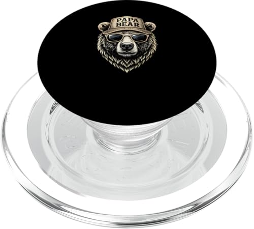 Papa Bär Shirt Vatertag - Vatertagsgeschenk Opa Papa Bear PopSockets PopGrip für MagSafe Papa Bär Shirt Vatertag - Vatertagsgeschenk Opa Papa Bear PopSockets PopGrip für MagSafe von Lustige Papa Bär Tshirts Vatertagsgeschenk Opa