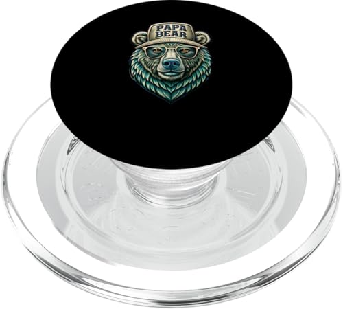 Papa Bär Shirt Vatertag - Vatertagsgeschenk Opa Papa Bear PopSockets PopGrip für MagSafe Papa Bär Shirt Vatertag - Vatertagsgeschenk Opa Papa Bear PopSockets PopGrip für MagSafe von Lustige Papa Bär Tshirts Vatertagsgeschenk Opa