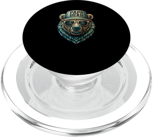 Papa Bär Shirt Vatertag - Vatertagsgeschenk Opa Papa Bear PopSockets PopGrip für MagSafe Papa Bär Shirt Vatertag - Vatertagsgeschenk Opa Papa Bear PopSockets PopGrip für MagSafe von Lustige Papa Bär Tshirts Vatertagsgeschenk Opa
