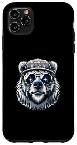 Papa Shirt Vatertag - Vatertagsgeschenk Vatertag Papa Bear Hülle für iPhone 11 Pro Max von Lustige Papa Bär Tshirts Vatertagsgeschenk Opa