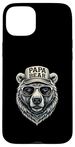 Papa Shirt Vatertag - Vatertagsgeschenk Vatertag Papa Bear Hülle für iPhone 15 Plus von Lustige Papa Bär Tshirts Vatertagsgeschenk Opa