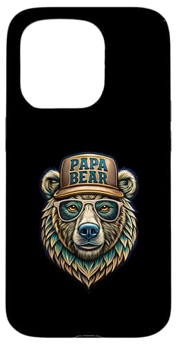 Papa Shirt Vatertag - Vatertagsgeschenk Vatertag Papa Bear Hülle für iPhone 15 Pro Papa Shirt Vatertag - Vatertagsgeschenk Vatertag Papa Bear Hülle für iPhone 15 Pro von Lustige Papa Bär Tshirts Vatertagsgeschenk Opa
