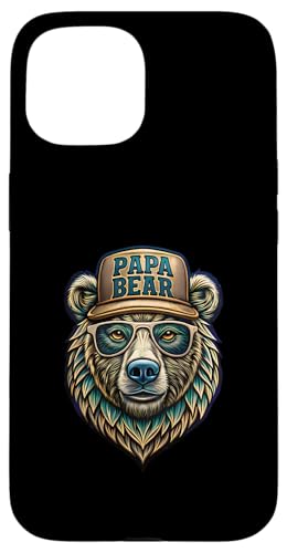 Papa Shirt Vatertag - Vatertagsgeschenk Vatertag Papa Bear Hülle für iPhone 15 Papa Shirt Vatertag - Vatertagsgeschenk Vatertag Papa Bear Hülle für iPhone 15 von Lustige Papa Bär Tshirts Vatertagsgeschenk Opa
