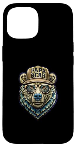 Papa Shirt Vatertag - Vatertagsgeschenk Vatertag Papa Bear Hülle für iPhone 15 Papa Shirt Vatertag - Vatertagsgeschenk Vatertag Papa Bear Hülle für iPhone 15 von Lustige Papa Bär Tshirts Vatertagsgeschenk Opa