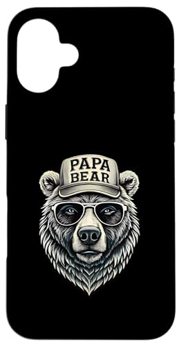Papa Shirt Vatertag - Vatertagsgeschenk Vatertag Papa Bear Hülle für iPhone 16 Plus Papa Shirt Vatertag - Vatertagsgeschenk Vatertag Papa Bear Hülle für iPhone 16 Plus von Lustige Papa Bär Tshirts Vatertagsgeschenk Opa