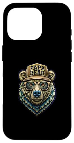 Papa Shirt Vatertag - Vatertagsgeschenk Vatertag Papa Bear Hülle für iPhone 16 Pro Papa Shirt Vatertag - Vatertagsgeschenk Vatertag Papa Bear Hülle für iPhone 16 Pro von Lustige Papa Bär Tshirts Vatertagsgeschenk Opa