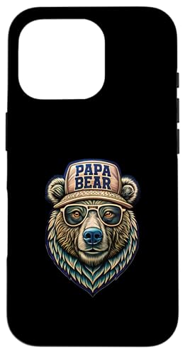 Papa Shirt Vatertag - Vatertagsgeschenk Vatertag Papa Bear Hülle für iPhone 16 Pro Papa Shirt Vatertag - Vatertagsgeschenk Vatertag Papa Bear Hülle für iPhone 16 Pro von Lustige Papa Bär Tshirts Vatertagsgeschenk Opa