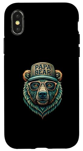 Papa Shirt Vatertag - Vatertagsgeschenk Vatertag Papa Bear Hülle für iPhone X/XS Papa Shirt Vatertag - Vatertagsgeschenk Vatertag Papa Bear Hülle für iPhone X/XS von Lustige Papa Bär Tshirts Vatertagsgeschenk Opa