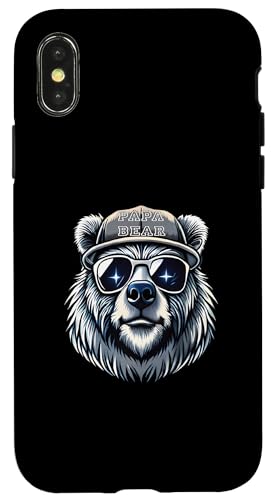 Papa Shirt Vatertag - Vatertagsgeschenk Vatertag Papa Bear Hülle für iPhone X/XS Papa Shirt Vatertag - Vatertagsgeschenk Vatertag Papa Bear Hülle für iPhone X/XS von Lustige Papa Bär Tshirts Vatertagsgeschenk Opa