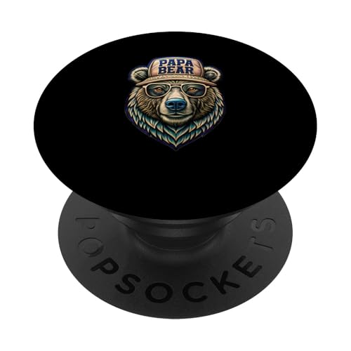 Papa Shirt Vatertag - Vatertagsgeschenk Vatertag Papa Bear PopSockets Klebender PopGrip Papa Shirt Vatertag - Vatertagsgeschenk Vatertag Papa Bear PopSockets Klebender PopGrip von Lustige Papa Bär Tshirts Vatertagsgeschenk Opa