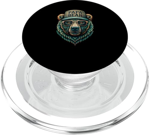 Papa Shirt Vatertag - Vatertagsgeschenk Vatertag Papa Bear PopSockets PopGrip für MagSafe Papa Shirt Vatertag - Vatertagsgeschenk Vatertag Papa Bear PopSockets PopGrip für MagSafe von Lustige Papa Bär Tshirts Vatertagsgeschenk Opa