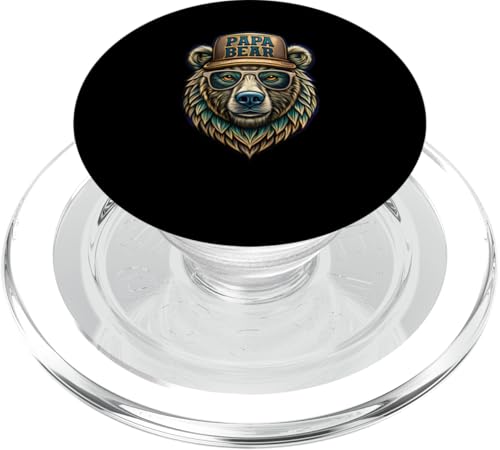 Papa Shirt Vatertag - Vatertagsgeschenk Vatertag Papa Bear PopSockets PopGrip für MagSafe Papa Shirt Vatertag - Vatertagsgeschenk Vatertag Papa Bear PopSockets PopGrip für MagSafe von Lustige Papa Bär Tshirts Vatertagsgeschenk Opa
