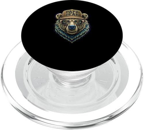 Papa Shirt Vatertag - Vatertagsgeschenk Vatertag Papa Bear PopSockets PopGrip für MagSafe Papa Shirt Vatertag - Vatertagsgeschenk Vatertag Papa Bear PopSockets PopGrip für MagSafe von Lustige Papa Bär Tshirts Vatertagsgeschenk Opa