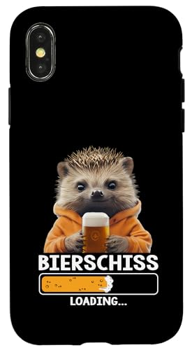 Bier Geschenkidee für Bierliebhaber Saufen Bier Igel Hülle für iPhone X/XS Bier Geschenkidee für Bierliebhaber Saufen Bier Igel Hülle für iPhone X/XS von Lustige Party Shirts Sprüche