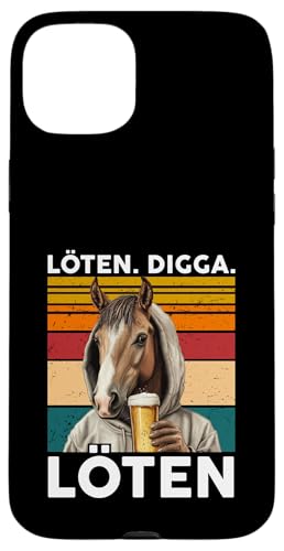 Bier Löten Digga Löten Bierliebhaber Saufen Bier Pferd Hülle für iPhone 15 Plus Bier Löten Digga Löten Bierliebhaber Saufen Bier Pferd Hülle für iPhone 15 Plus von Lustige Party Shirts Sprüche