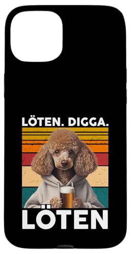 Bier Löten Digga Löten Bierliebhaber Saufen Bier Pudel Hund Hülle für iPhone 15 Plus Bier Löten Digga Löten Bierliebhaber Saufen Bier Pudel Hund Hülle für iPhone 15 Plus von Lustige Party Shirts Sprüche