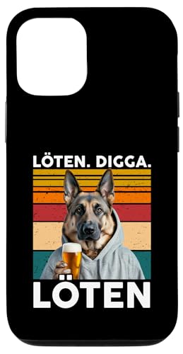 Bier Löten Digga Löten Bierliebhaber Saufen Bier Schäferhund Hülle für iPhone 12/12 Pro Bier Löten Digga Löten Bierliebhaber Saufen Bier Schäferhund Hülle für iPhone 12/12 Pro von Lustige Party Shirts Sprüche
