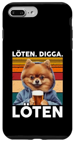 Bier Löten Digga Löten Bierliebhaber Saufen Bier Zwergspitz Hülle für iPhone 7 Plus/8 Plus Bier Löten Digga Löten Bierliebhaber Saufen Bier Zwergspitz Hülle für iPhone 7 Plus/8 Plus von Lustige Party Shirts Sprüche