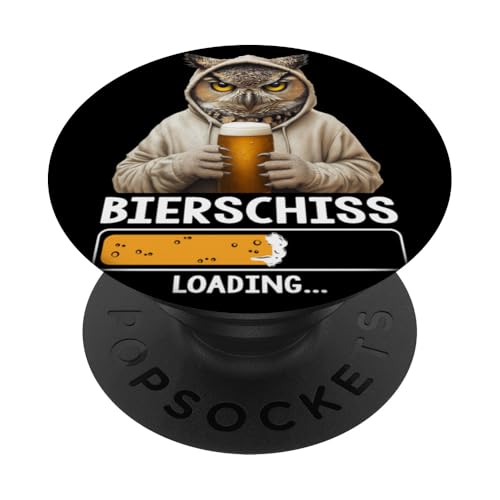 Bierschiss Loading Lustiger Spruch Bier Party Eule Nachteule PopSockets Klebender PopGrip Bierschiss Loading Lustiger Spruch Bier Party Eule Nachteule PopSockets Klebender PopGrip von Lustige Party Shirts Sprüche