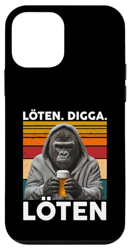 Löten Digga Löten Bierliebhaber Saufen Bier Gorilla Affe Hülle für iPhone 12 mini Löten Digga Löten Bierliebhaber Saufen Bier Gorilla Affe Hülle für iPhone 12 mini von Lustige Party Shirts Sprüche