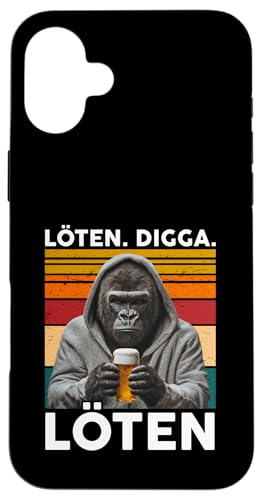 Löten Digga Löten Bierliebhaber Saufen Bier Gorilla Affe Hülle für iPhone 16 Plus Löten Digga Löten Bierliebhaber Saufen Bier Gorilla Affe Hülle für iPhone 16 Plus von Lustige Party Shirts Sprüche