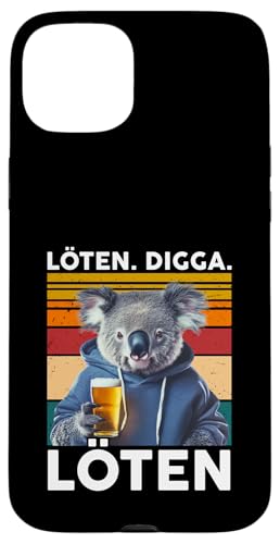 Löten Digga Löten Lustiger Spruch Bier Party Koala Bär Hülle für iPhone 15 Plus Löten Digga Löten Lustiger Spruch Bier Party Koala Bär Hülle für iPhone 15 Plus von Lustige Party Shirts Sprüche