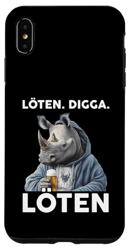 Löten Digga Löten Lustiger Spruch Bier Party Nashorn Hülle für iPhone XS Max Löten Digga Löten Lustiger Spruch Bier Party Nashorn Hülle für iPhone XS Max von Lustige Party Shirts Sprüche
