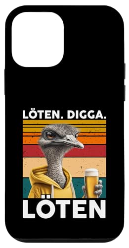 Löten Digga Löten Lustiger Spruch Bier Party Strauß Vogel Hülle für iPhone 12 mini Löten Digga Löten Lustiger Spruch Bier Party Strauß Vogel Hülle für iPhone 12 mini von Lustige Party Shirts Sprüche
