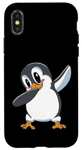Cute Dabbing Penguin Hülle für iPhone X/XS Cute Dabbing Penguin Hülle für iPhone X/XS von Lustige Penguin Geschenke Pinguins Kostüm