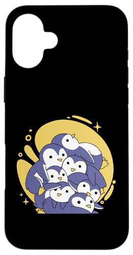 Cute Penguin Cartoon Pile Hülle für iPhone 16 Plus Cute Penguin Cartoon Pile Hülle für iPhone 16 Plus von Lustige Penguin Geschenke Pinguins Kostüm