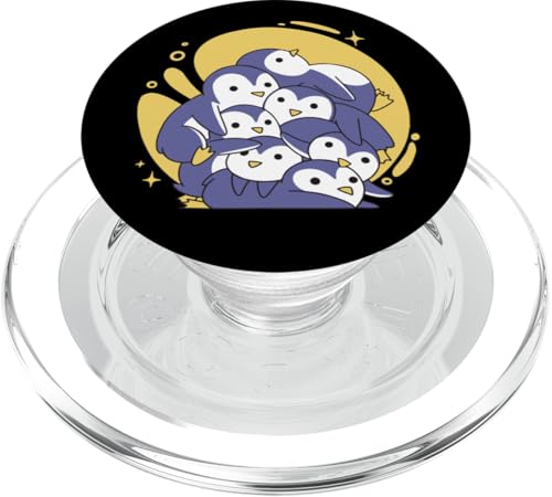 Cute Penguin Cartoon Pile PopSockets PopGrip für MagSafe Cute Penguin Cartoon Pile PopSockets PopGrip für MagSafe von Lustige Penguin Geschenke Pinguins Kostüm