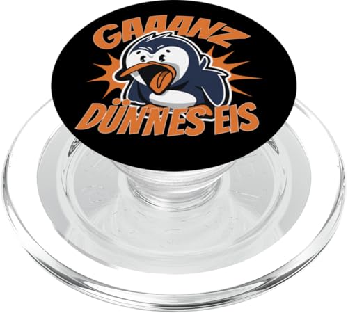 Gaaanz Dünnes Eis PopSockets PopGrip für MagSafe Gaaanz Dünnes Eis PopSockets PopGrip für MagSafe von Lustige Penguin Geschenke Pinguins Kostüm
