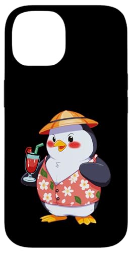 Hawaiian Summer Penguin Hülle für iPhone 14 Hawaiian Summer Penguin Hülle für iPhone 14 von Lustige Penguin Geschenke Pinguins Kostüm
