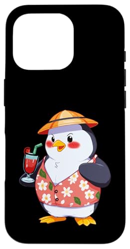 Hawaiian Summer Penguin Hülle für iPhone 16 Pro Hawaiian Summer Penguin Hülle für iPhone 16 Pro von Lustige Penguin Geschenke Pinguins Kostüm